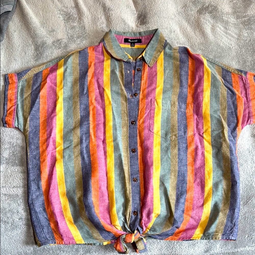 Madewell Striped Button-Up Shirt
